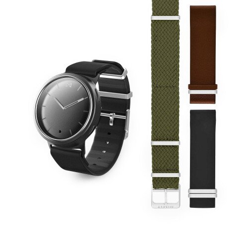 Misfit Phase + Accessory Pack Bundle - Navy and Gold - Navy Sport Strap - Rebel 3-Pack