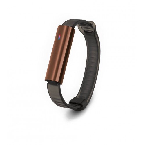 Misfit Ray Fitness + Sleep Tracker - Transparent Black Sport Band - Copper Tone/Jet