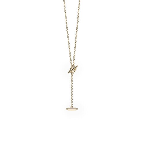 Misfit Ray Lariat Necklace - Gold