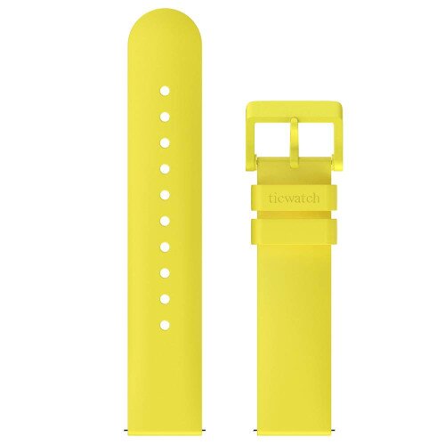 Mobvoi 20mm Standard Silicone Rubber Watch Strap - Yellow