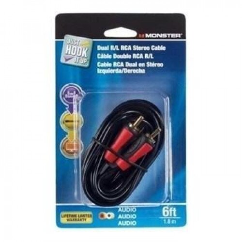 Monster Just Hook It Up Dual RCA Audio Cable