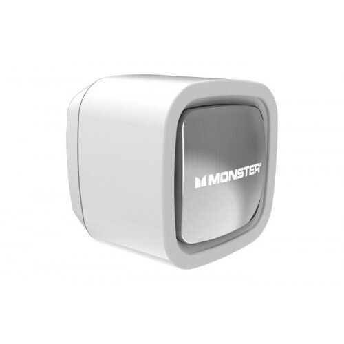 Monster Mobile Dual USB Wall Charger - White and Chrome