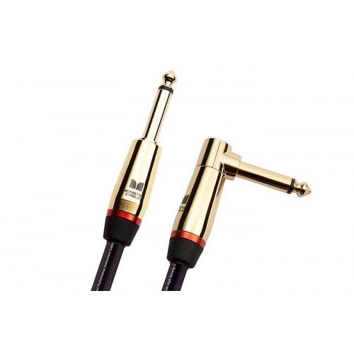 Monster Prolink Rock Pro Audio Instrument Cable Angled to Straight - 21ft