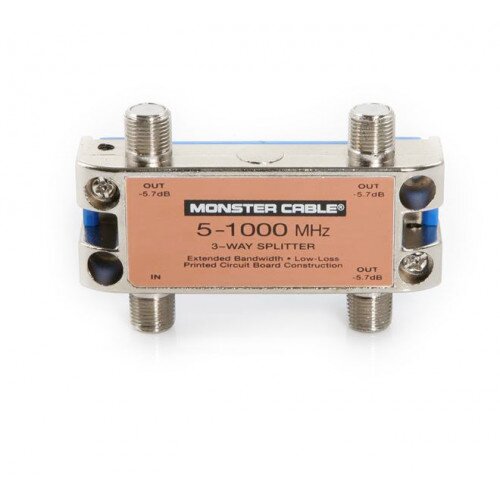 Monster Standard RF Splitters for CATV Signals MKII - 2 Way RF Splitter