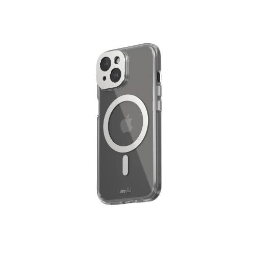 Moshi iGlaze Case with (MagSafe) for iPhone 15 - Luna Silver