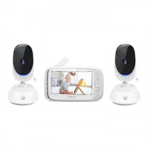 Motorola Comfort75-2 5" Video Baby Monitor Twin Set