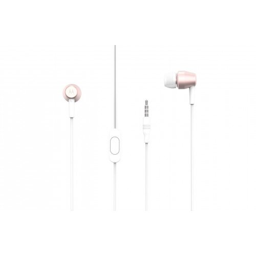 Motorola Pace 200 In-Ear Metal Wired Headphones - Rose Gold
