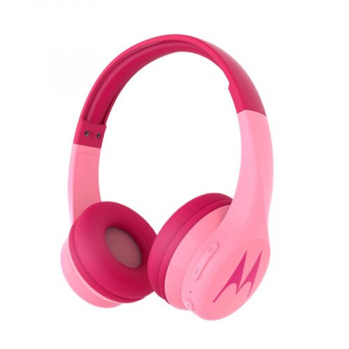 Motorola Squads 300 Kids Over-Ear Wireless Headphones - Pink