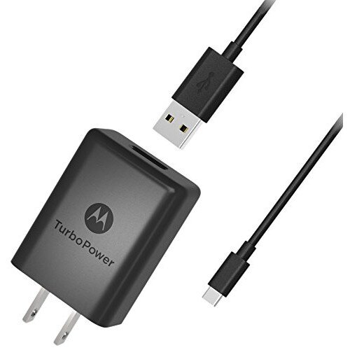 Motorola TurboPower 15+ Wall Charger with USB-C Data Cable