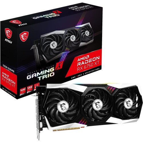MSI Radeon RX 6750 XT GAMING X TRIO 12G Graphics Card