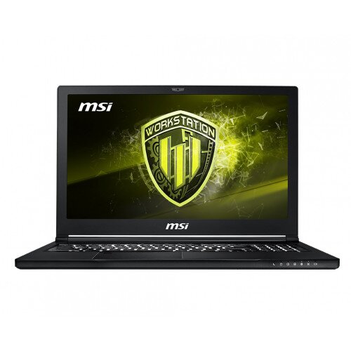 MSI WS63 (Intel 8th Gen) Mobile Workstation - 256GB SSD (PCIE Gen3x4) +1TB SATA (5400RPM) - 16GB DDR4 - NVIDIA Quadro P3200 (6GB GDDR5) - 5.6" FHD (1920*1080), Wideview 94%NTSC Color Anti-glare