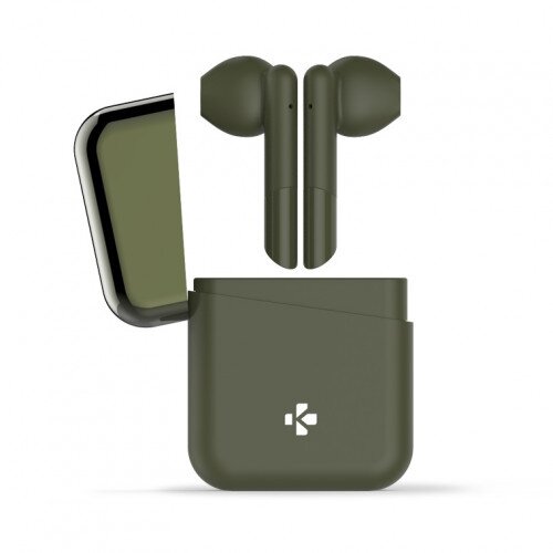 MyKronoz ZeBuds - TWS Wireless Earbuds with Charging Case - Kakhi