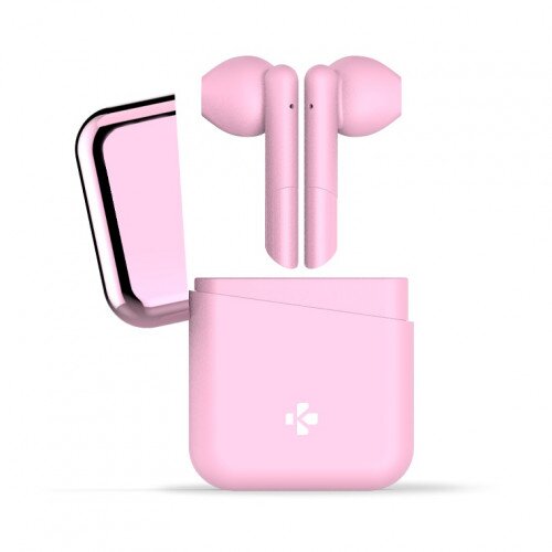 MyKronoz ZeBuds - TWS Wireless Earbuds with Charging Case - Pink