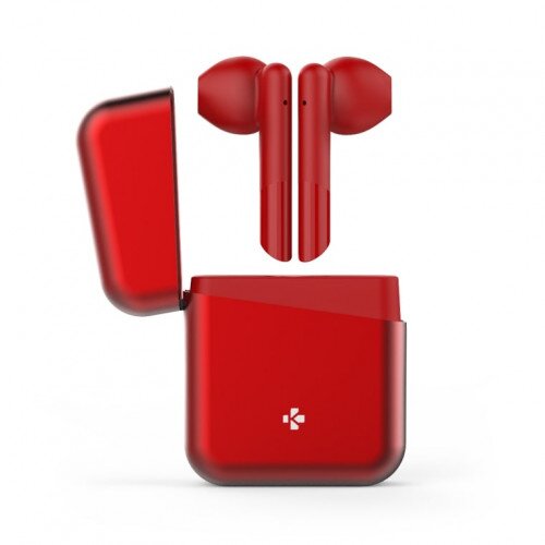 MyKronoz Zebuds Premium Tws Wireless Earbuds With Charging Case - Red