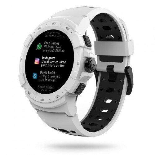 MyKronoz ZeSport2 Multisport GPS Smart Watch - White Black
