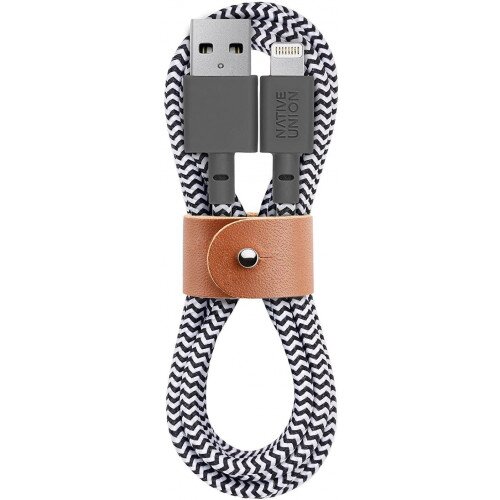 NATIVE UNION Belt Cable (USB-A to Lightning) - Zebra