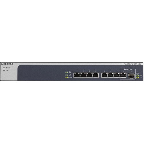 NETGEAR 10-Gigabit/Multi-Gigabit Ethernet Unmanaged Switch - XS508M