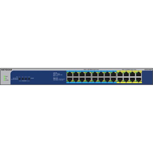 NETGEAR 24-Port Gigabit Ethernet High-Power PoE+ Unmanaged Switch with 16-Ports PoE++ (480W)