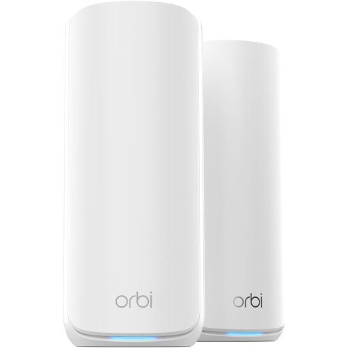 NETGEAR Orbi 870 Series Tri-Band WiFi 7 Mesh Router - 2-Pack - Classic White