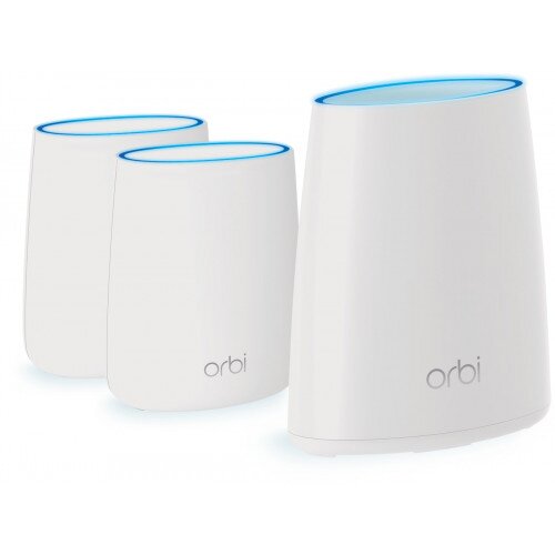 NETGEAR Orbi WiFi System with Advanced Cyber Threat Protection - 3 Pack