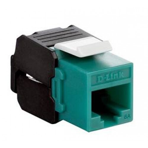 D-Link Cat6A - 10G UTP Keystone Jack - Green
