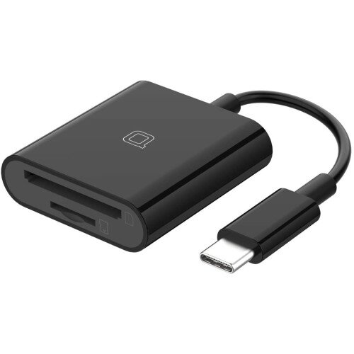 nonda USB Type-C to SD/MicroSD Card Reader - Black