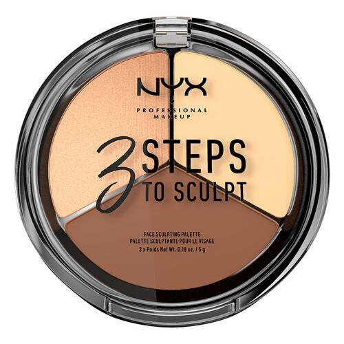 NYX 3 Steps To Sculpt Face Sculpting Palette - Light