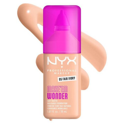 NYX Make ‘Em Wonder Soft Matte Buildable Foundation - Fair Ivory