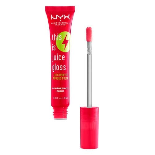 NYX This Is Juice Electrolyte Infused Scented Lip Gloss - Pomegranate Clout