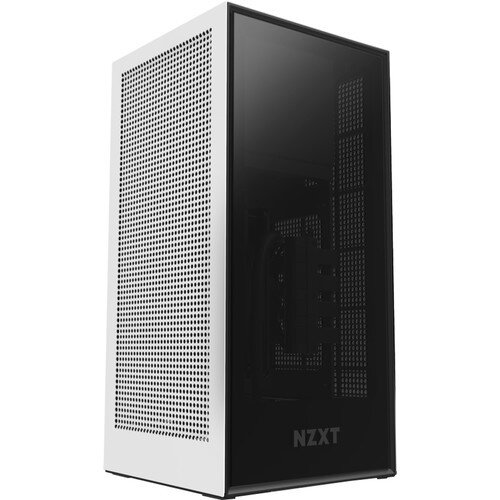 NZXT H1 Computer Case with PSU, AIO and Riser Card - Matte White