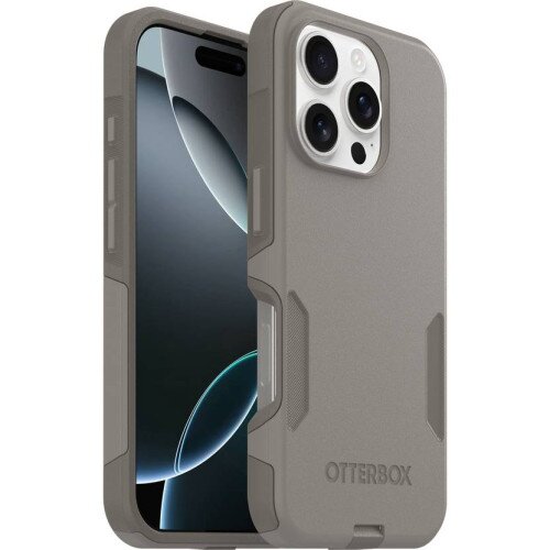 OtterBox Commuter Series Case with MagSafe for iPhone 16 Pro - Grey Comfort (Beige)