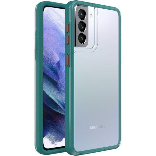 LifeProof SEE Case for Galaxy S21+ 5G - Be Pacific (Clear/Orange/Green)