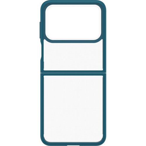 OtterBox Thin Flex Series Antimicrobial Case for Galaxy Z Flip4 - Pacific Reef (Clear/Blue)