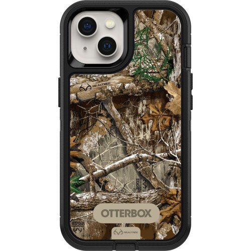 OtterBox iPhone 13 Case Defender Series - RealTree Edge Black (Camo Graphic)