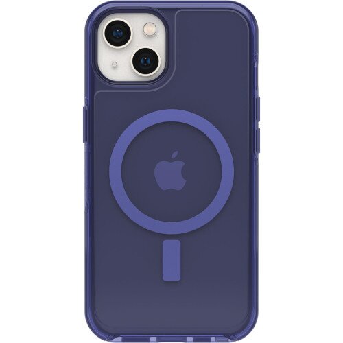 OtterBox iPhone 13 Case for MagSafe Symmetry Series+ Clear Antimicrobial - Feelin Blue