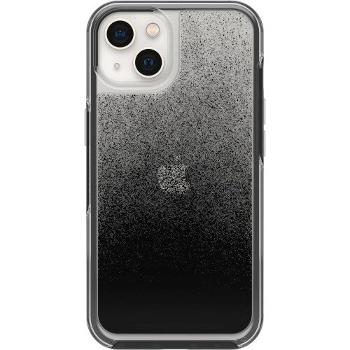 OtterBox iPhone 13 Case Symmetry Series Clear Antimicrobial - Ombre Spray (Clear / Black)