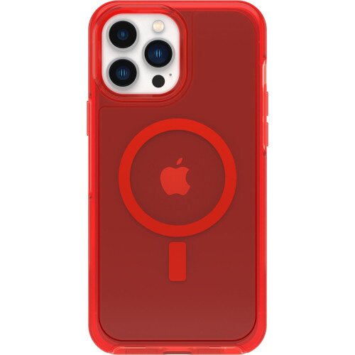 OtterBox iPhone 13 Pro Max Case for MagSafe Symmetry Series+ Clear - In The Red