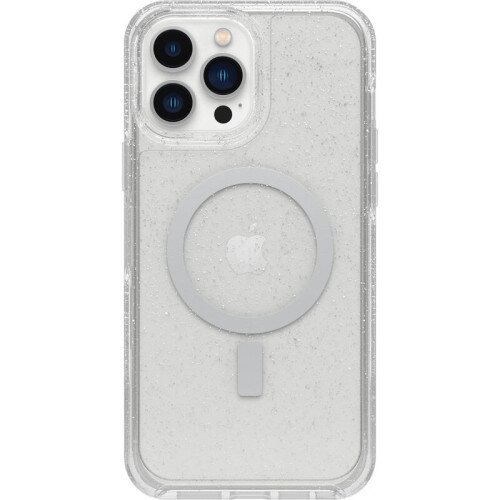 OtterBox iPhone 13 Pro Max and iPhone 12 Pro Max Case for MagSafe Symmetry Series+ Clear Antimicrobial - Stardust (Clear Glitter)