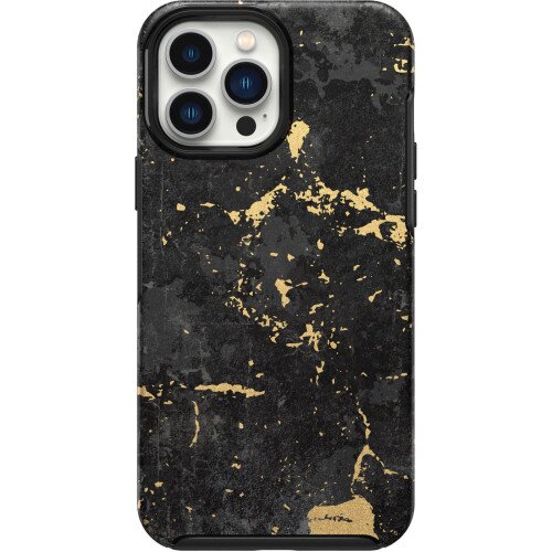 OtterBox iPhone 13 Pro Max Case Symmetry Series Antimicrobial - Enigma (Black Graphic)