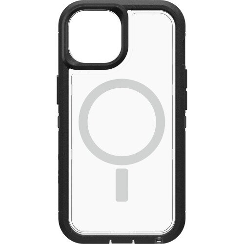 OtterBox Defender Series XT Case with MagSafe for iPhone 14 Plus - Black Crystal (Clear/Black)