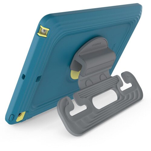 OtterBox Kids Antimicrobial EasyGrab Case for iPad (7th, 8th, and 9th Gen) - Galaxy Runner Blue (Blue/Green)