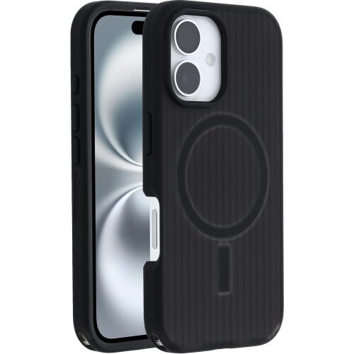 OtterBox Symmetry Series Soft Touch Case with MagSafe for iPhone 16 - Dark Echo (Black)