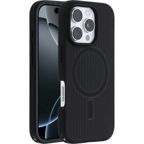 OtterBox Symmetry Series Soft Touch Case with MagSafe for iPhone 16 Pro - Dark Echo (Black)