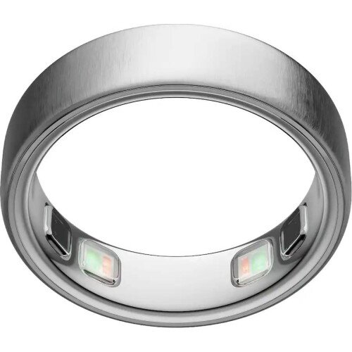 Oura Smart Ring 5 for Sleep, Fitness, Health & Recovery - Brushed Silver