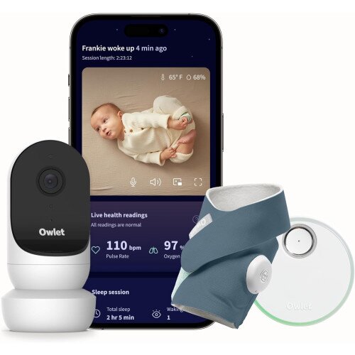Owlet Dream Duo 2 Smart Baby Monitor - Bedtime Blue