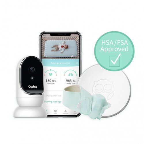 Owlet Smart Sock + Cam Baby Monitor - Blue
