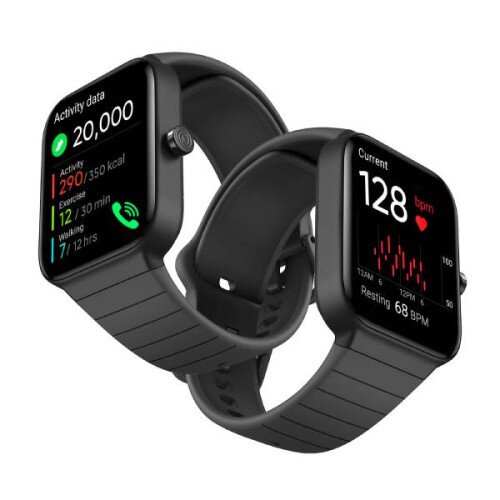 Padmate C22 Alexa Bluetooth 1.8" Smart Watch - Black