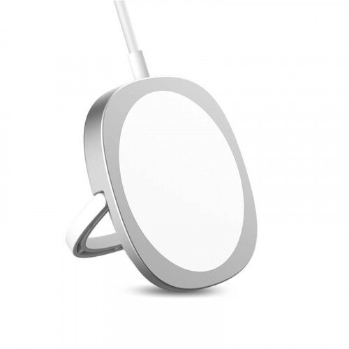 Padmate S24 Ring Magnetic Wireless Charger - Silver