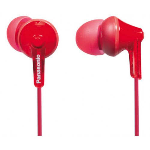 Panasonic ErgoFit RP-HJE125 In-Ear Earbud Headphones - Red
