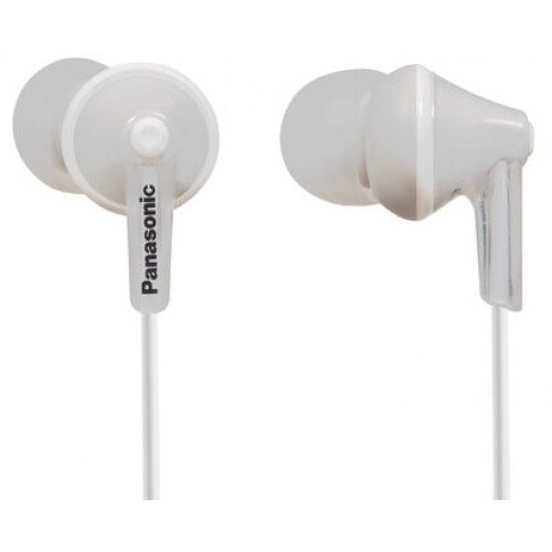 Panasonic ErgoFit RP-HJE125 In-Ear Earbud Headphones - White